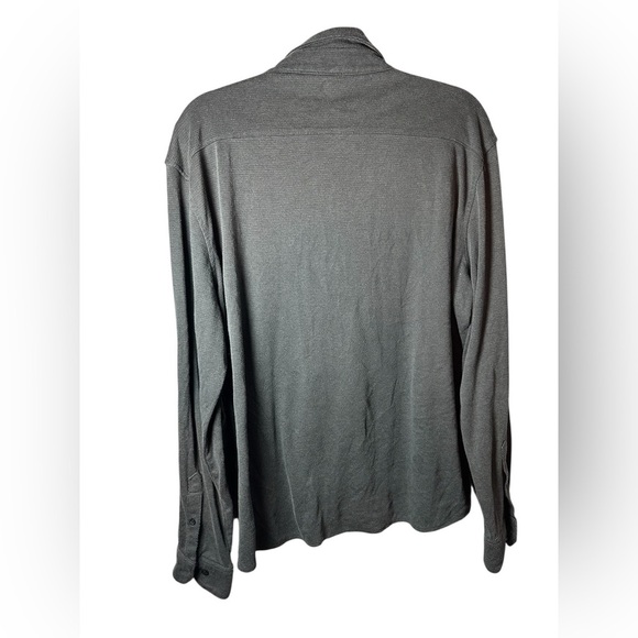APT.9 Premier Flex Button-Down Shirt Men’s XL Gray Long Sleeve - Picture 3 of 6
